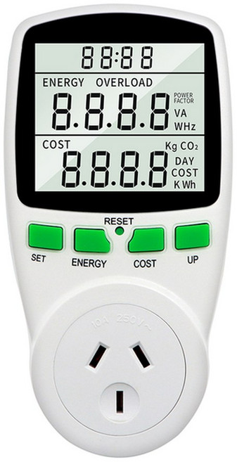 US KWH 에너지 미터 디지털 콘센트 전력량계 AU LCD UK 전기 측정 EU 분석기 전력계, AU plug, AU plug, 1개