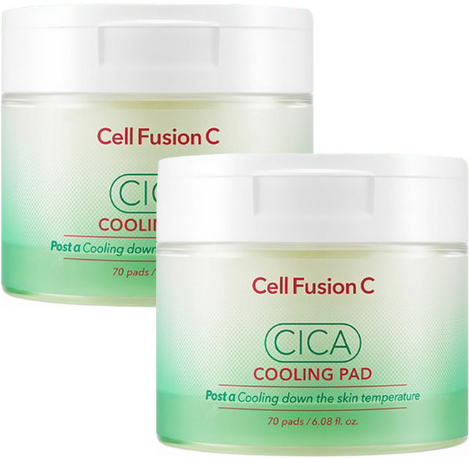 셀퓨전씨 포스트 알파 시카 쿨링 패드 180ml, 70매입, 2개