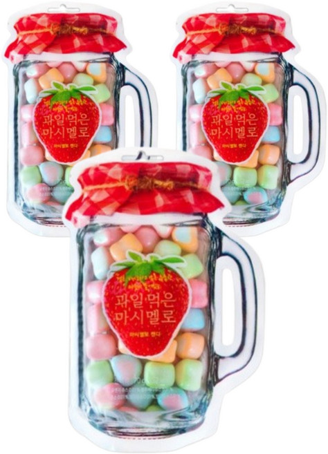 과일먹은 마시멜로 70g 3개 머쉬멜로 젤리 과자 간식