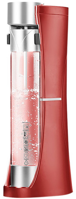 NIBU 氣泡水機, 【紅-氣泡水機】贈水瓶x2 (沒有氣瓶)