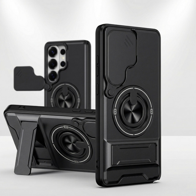 Motria갤럭시 S26 울트라 휴대폰 케이스 플러스 호환 핸드폰 카메라 보호 슬라이드 맥세이프 그립톡 링 거치대 자석 스탠드 범퍼 케이스