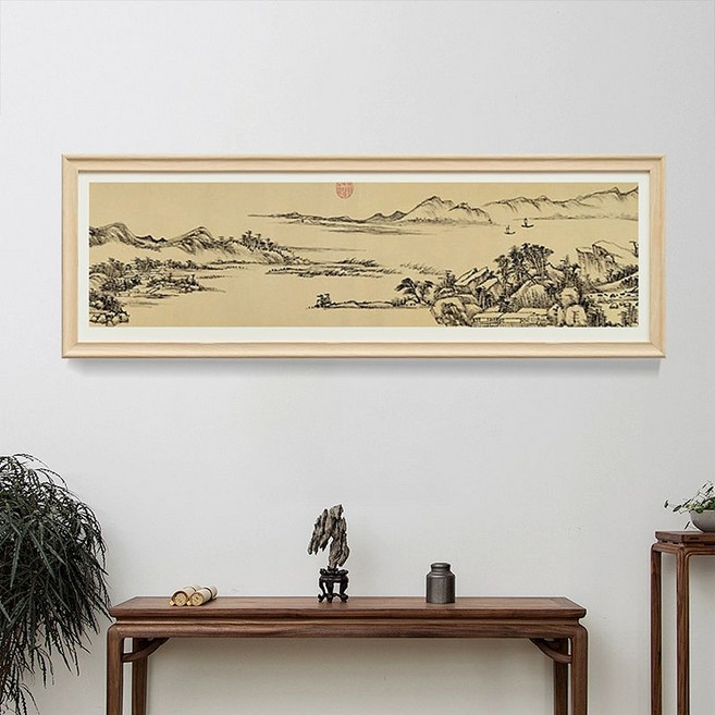 원목 액자 프레임 맞춤 주문 제작 서예 가훈 명언 그림 상장 자격증 캘리그라피 작품 틀, 1개, 실목 연목색