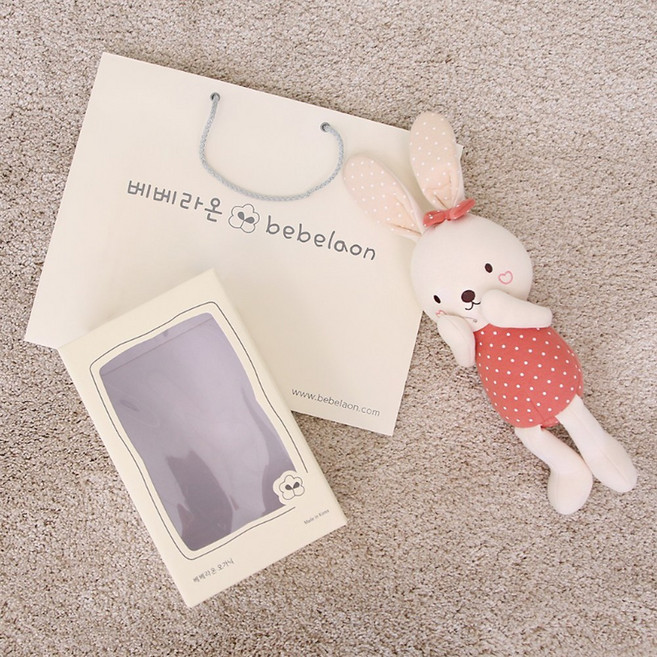 베베라온 오가닉 신생아 아기 출산 용품 선물 임신 축하 애착인형 선물포장 케이스 쇼핑백, 04_인형케이스S(S사이즈인형만)+쇼핑백, 1개