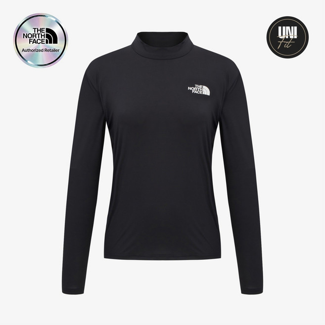 (노스페이스 공식) 아이스 페이스 터틀넥 긴팔 티셔츠 NT7XR00A_BLK