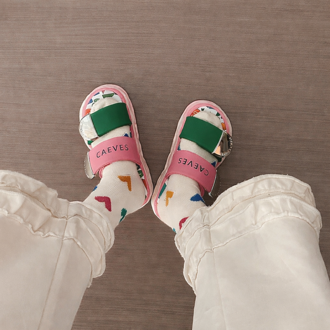 여성 슬리퍼 플랫폼 샌들 벨크로 스트랩 캐주얼 슈즈 데일리 슬리퍼