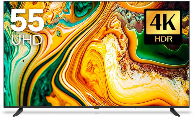 10년AS보장 1등급 26년형 아바 4K HDR PRO 139cm (55인치) 제로배젤 UHD TV, 고객직접설치, 스탠드형, 자가설치, 55인치 UHD TV