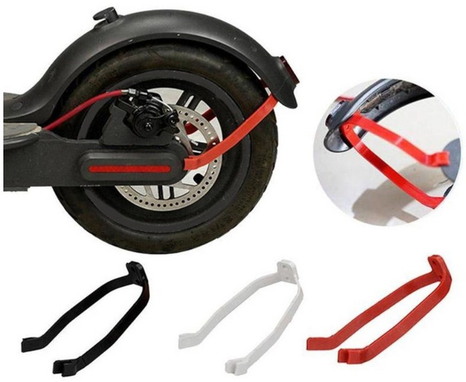 샤오미 미지아2 머드가드 지지대 브라켓 흙받이 전동킥보드 호환, 블랙, 1개