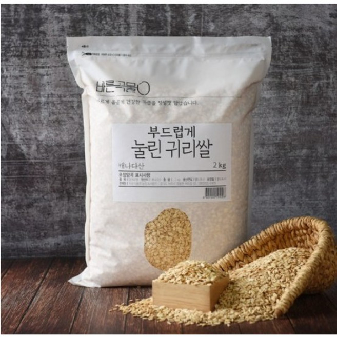 두보식품 부드럽게 눌린 귀리쌀, 2kg, 1개