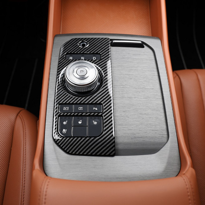 카스타 호환 K8 페이스리프트 자동차 튜닝 악세사리 용품 기어패널 커버 카본 몰딩, B타입_카본 Carbon (PE), 기타