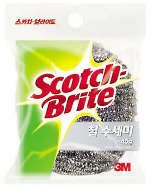 스카치브라이트 3M 철 수세미, 1개, 1개입