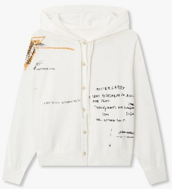 매장정품 VOV 보브 바스키아 레터링 후디 니트 가디건(7126250180) 1182496