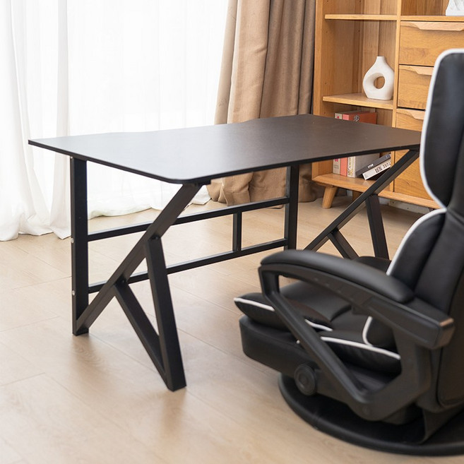 SeekFun 좌식 게이밍 테이블 컴퓨터 사무용 가정용 다용도 튼튼한 책상 높이500mm, Black/블랙