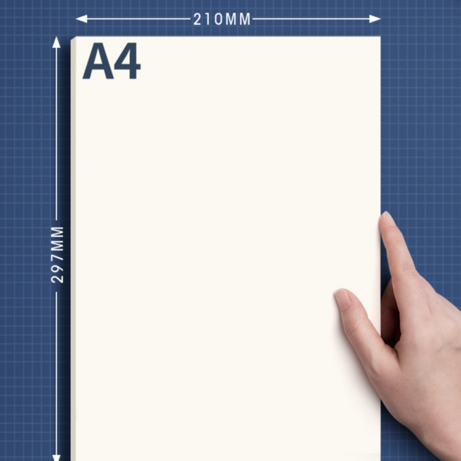 롤링페이퍼 뜯어쓰는 대용량 무지 무선 연습장 메모지, 500매