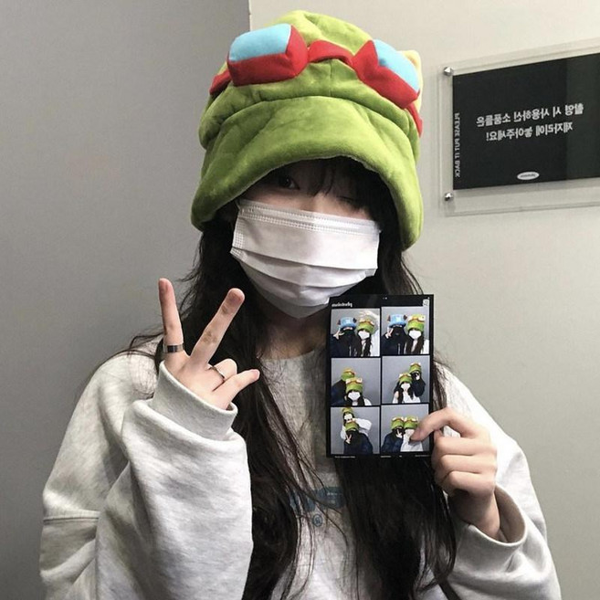 코스프레 귀여운 장식 코스튬 파티 테마모자 제품 모자 분장헤드웨어, 1.티모 모자 (라이트 그린)