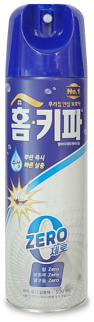홈키파 제로 에어졸 모기약, 500ml, 4개