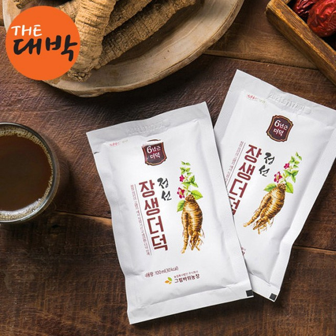 강원도 정선 6년근 장생더덕즙 100ml x 30포, 6년근 장생더덕즙 1Box, 1박스