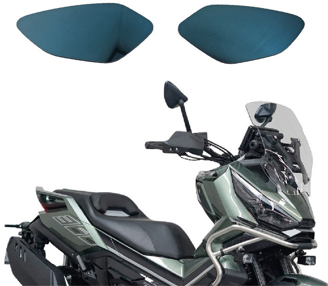 존테스 368G 광각미러 시야 사이드미러 렌즈, 1세트