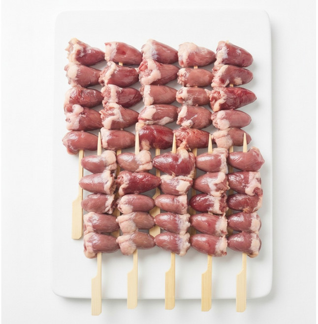 [맛난꼬꼬 ] 수제꼬치 염통 통꼬치 20p (냉동), 2개, 800g