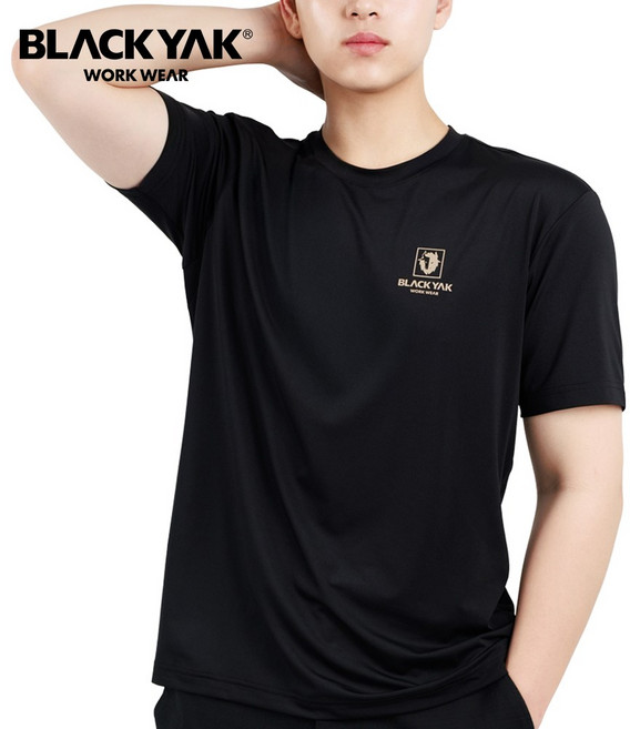 블랙야크 통풍 라운드 쿨링 반팔티셔츠