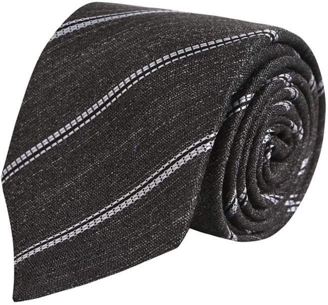 파렌하이트 23SS 그레이 사선 패턴 타이 FGATA0105