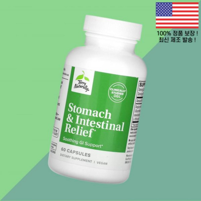 테리 내추럴리 트릭 거트 릴렉스 60캡슐 75mg Terry Naturally Stomach Intestinal Relief 60 Capsules per Capsule, 테리 내추럴리 트릭 거트 릴렉스 60캡슐 75mg Te, 60, 1