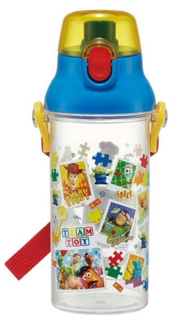 토이스토리 포토 클리어 원터치 어깨끈물병 480ml 물통, 1개