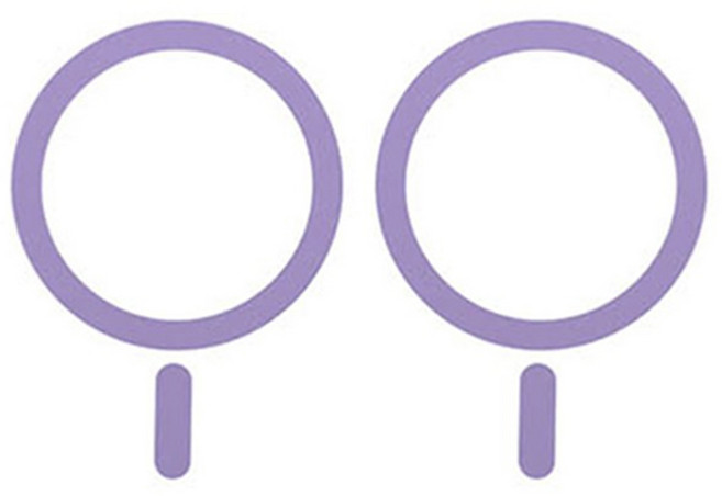 로랜텍 갤럭시 아이폰 메탈 멕세이프 플레이트 링, 퍼플, 2개