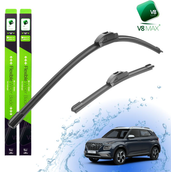 V8MAX 현대 베뉴 와이퍼 600mm 450mm 2p세트