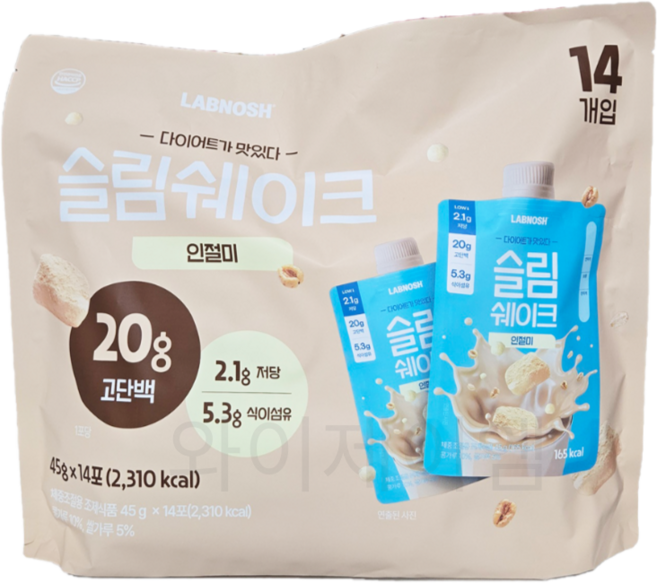 랩노쉬 슬림쉐이크 인절미, 630g, 1개