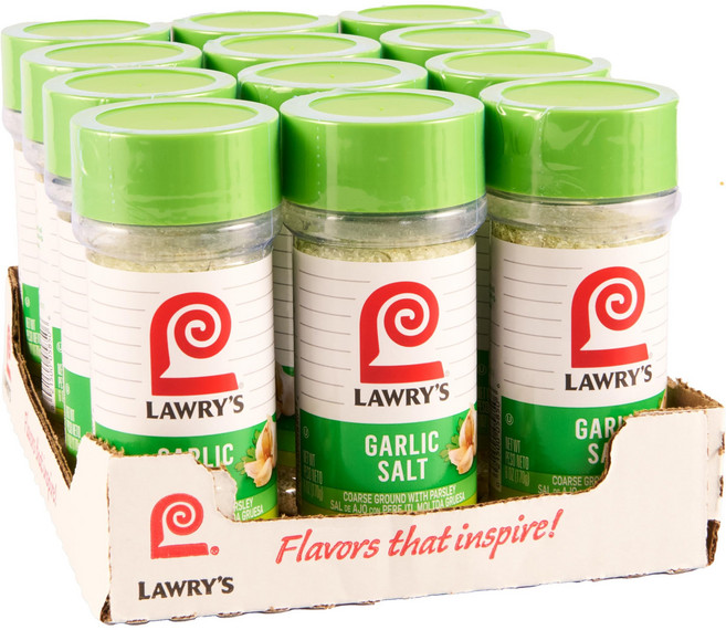 Lawry's 파슬리 마늘 소금이 들어간 굵은 가루 170g(6온스) (12개 팩), 170g, 1개