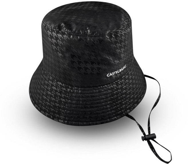 까스텔바작 남성용 클래식 패턴 버킷햇 CSM-93, 블랙