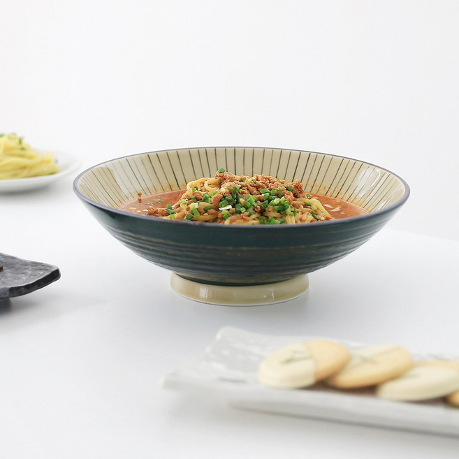 녹색줄 와이드 면기 24cm, 녹색줄와이드면기[1p], 1개