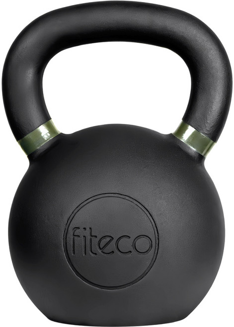 FITECO 프리미엄 케틀벨 크로스핏 전신운동, 1개, 28kg, 블랙