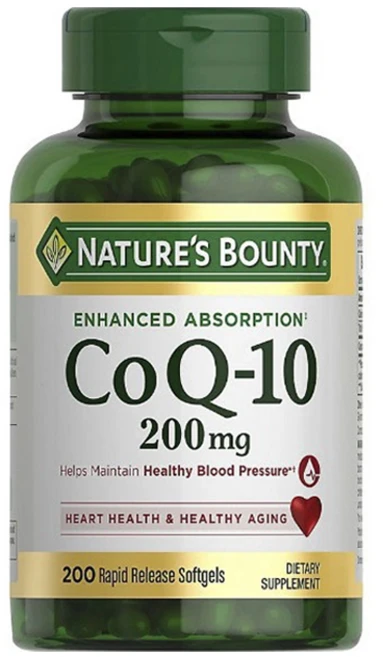 네이쳐스바운티 CoQ-10 200mg 래피드 릴리즈 소프트젤, 1개, 200정 - 쿠팡