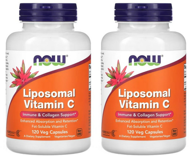 나우푸드 리포좀 비타민c 리포조말 비타민씨 8주분, 2개, 120정