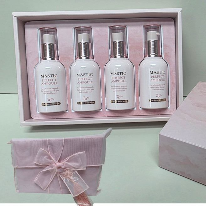 매스티나 대용량 매스틱 앰플 퍼펙트 기미 관리 앰플 50ml 4개입 선물 세트, 1