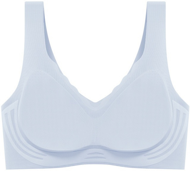 涼感無痕一片式超薄軟支撐聚攏無鋼圈內衣