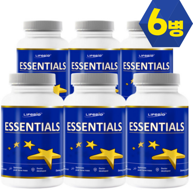 6병 엘비에센셜 성장기 어린이 청소년 영양 6개월분, 6개, 120정