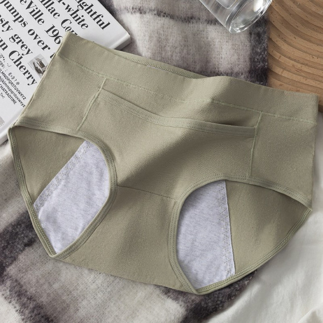 生理期內褲可放暖寶寶女士月經加大加寬防漏層純棉透氣大碼衛生褲, M(80-100斤)