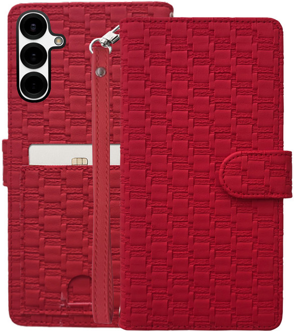 갤럭시 S26 시리즈 S26 / S26플러스 / S26울트라 - 신코 3D입체 패턴 지폐2칸+카드5장 지갑형 케이스 + 손목스트랩