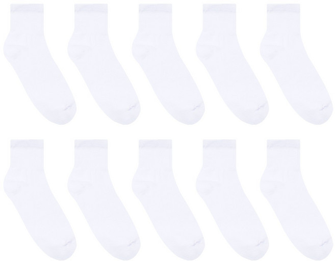 네이처삭스 남성 학생용 중목양말 10켤레세트 (두 가지 색상 혼합선택가능)