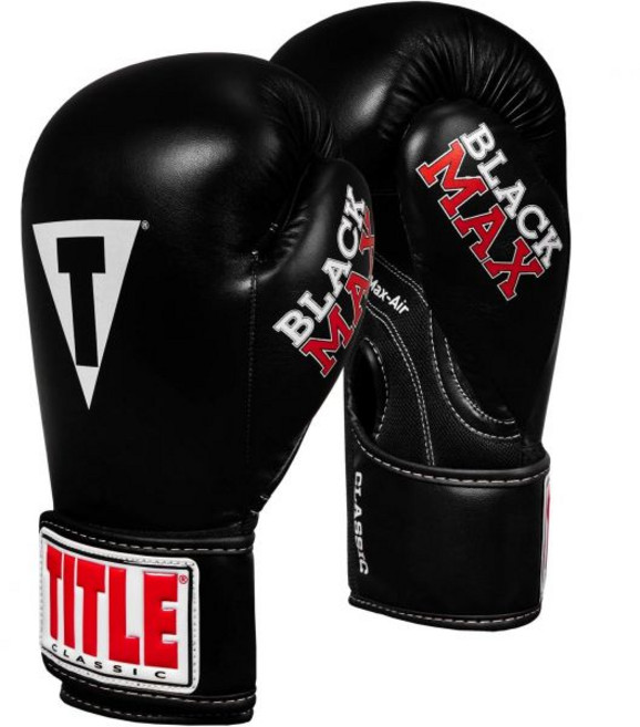 복싱 글러브 권투 스파링 트레이닝 타이틀 클래식 블랙 맥스 14온스, 1개