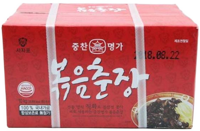 춘장 중찬명가 사자표 볶음춘장 중국춘, 1개, 10kg
