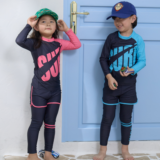 태르태르 아동용 래쉬가드 세트 3종 남아 여아