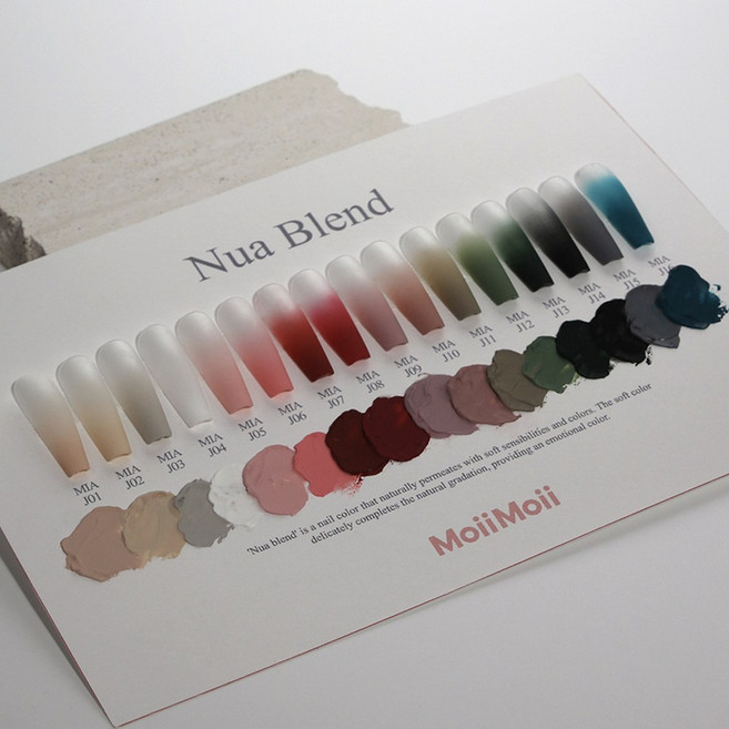 모이모이 누아블렌드 단품 그라데이션네일 젤네일 그라네일, 1개, 10g, MIA-J01