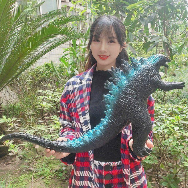 ZIPIA 고질라 대형 피규어 장난감 인형 모형 모델, C. 75cm고무고질라(사운드), 1개