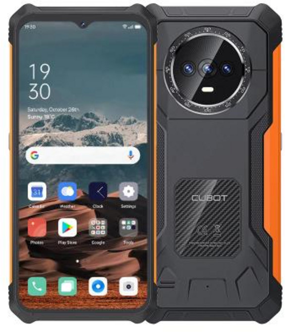 러기드 스마트폰 탱크3S 방수 방진 충격흡수 극강 내구성 Cubot KINGKONG ES 초박형 견고한 안드로이드 14 6GB 128GB 휴대폰 48MP 5100mAh 6.56 인, 128G, 6 그램, orange