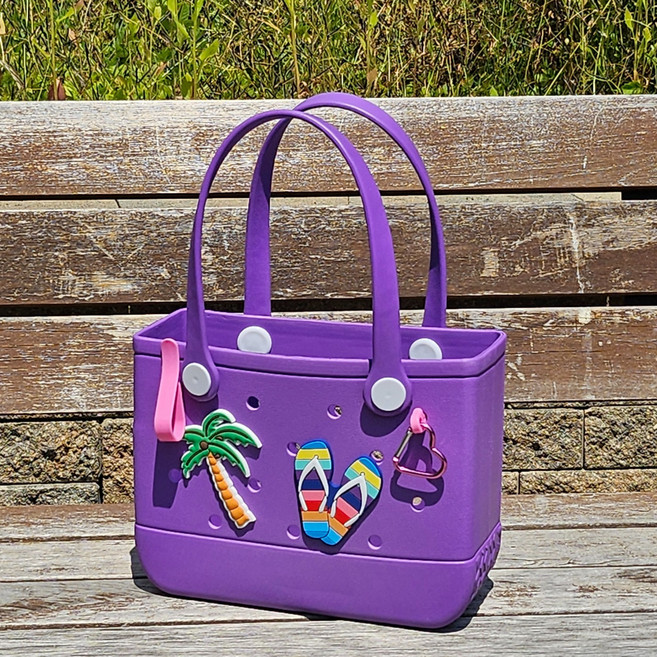 코지치 실리콘 수영가방 방수 비치백 + 파츠 4종세트, 퍼플