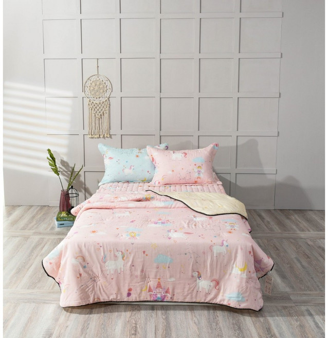 유니콘 모달 100 이불 차렵 초등 어린이 아동 주니어 알러지케어 부드러운 패드 카페트 고정밴딩