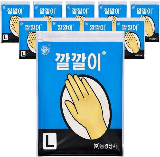 오라이브 동광상사 깔깔이 라텍스 미용장갑 대형 L 10개, 1개